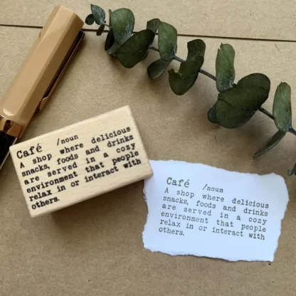 Wooden Stamp | Café Meaning - Image 2