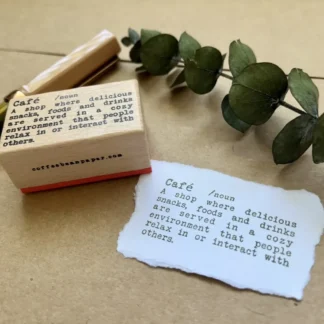 Wooden Stamp | Café Meaning