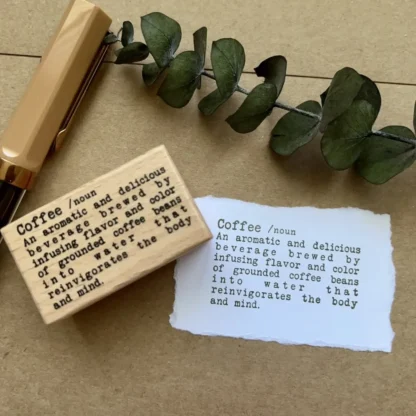 Wooden Stamp | Coffee Meaning - Image 2