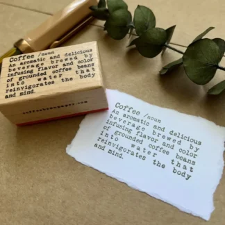 Wooden Stamp | Coffee Meaning
