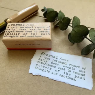 Wooden Stamp | Journal Meaning