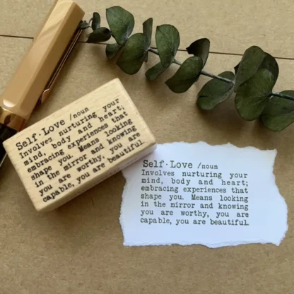 Wooden Stamp | Self Love Meaning - Image 2