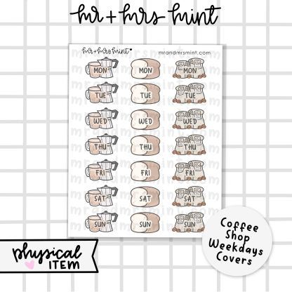Coffee Themed Weekly Headers