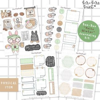 Bun Bun Coffee Shop Journaling Kit