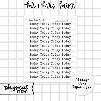 Today Word Typewriter