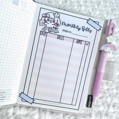 A6 - Bonnie Monthly Tracker Jumbo Sticker - Image 2