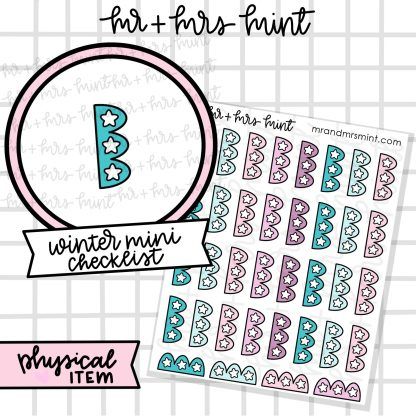 Winter Mini Checklists
